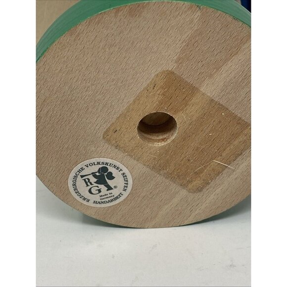 Richard Glasser Seiffen German Wooden Nutcracker French Man Wine & Cheese Bread - Picture 9 of 12